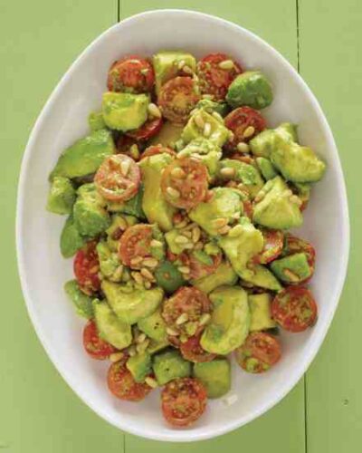 Avocado-Cherry Tomato Salad Recipe with Lime Vinaigrette